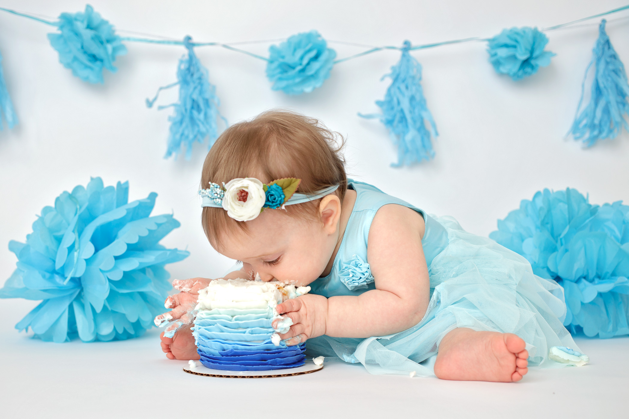 Toledo First Birthday Cake Smash Photography Studio